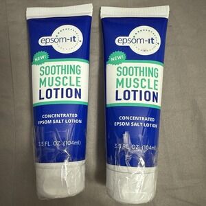 (2) Epsom-It Soothing Muscle Epsom Salt Lotion Tube, 3.5 Fl Oz ea